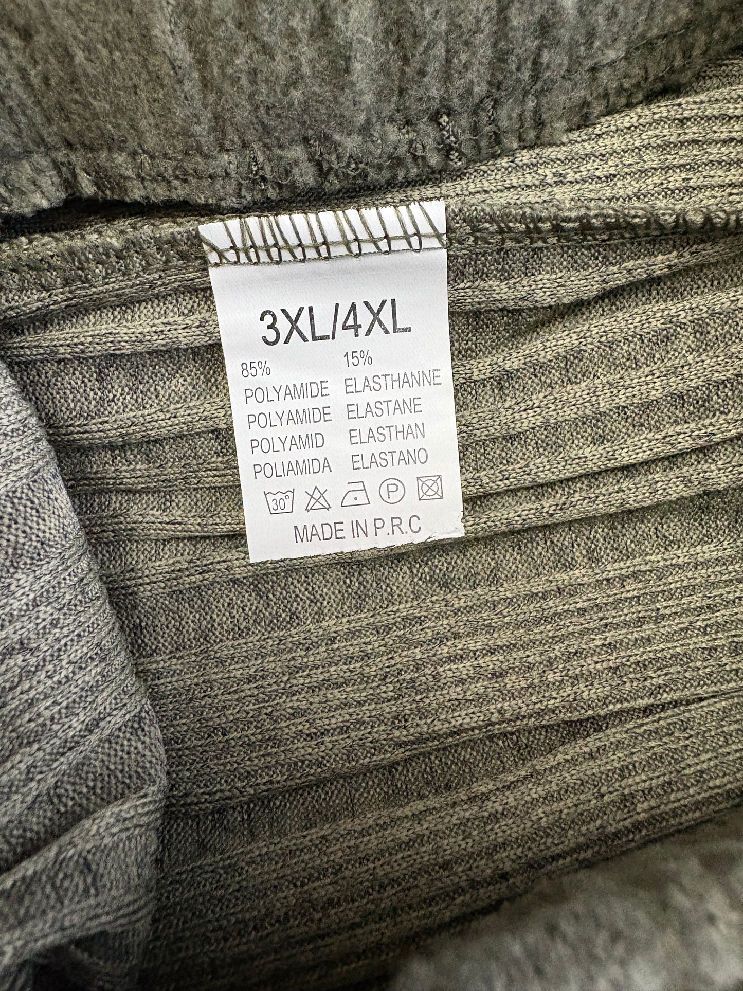 Big Size Wide Leg Trousers Colour Khaki Size 3XL/ 4XL One Size 10-16