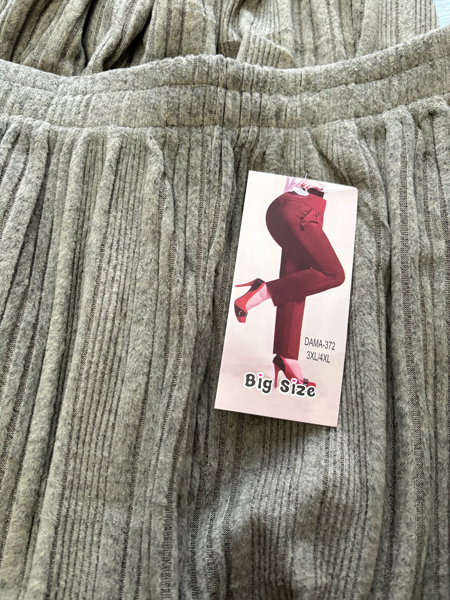 Big Size Wide Leg Trousers Colour Khaki Size 3XL/ 4XL One Size 10-16