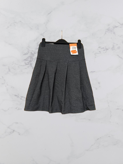 John Lewis Jersey Panel Pleated Skirt Colour Grey Size 10 Years