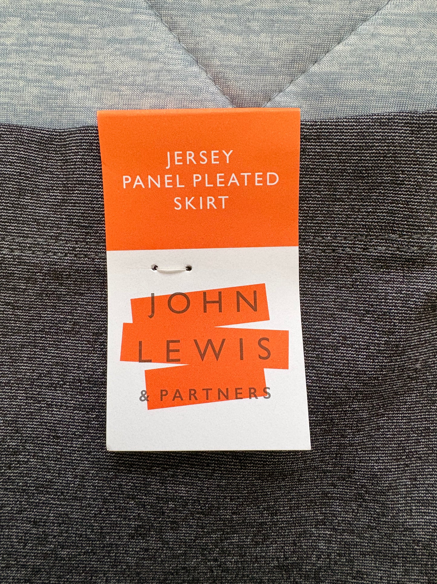 John Lewis Jersey Panel Pleated Skirt Colour Grey Size 14 Years