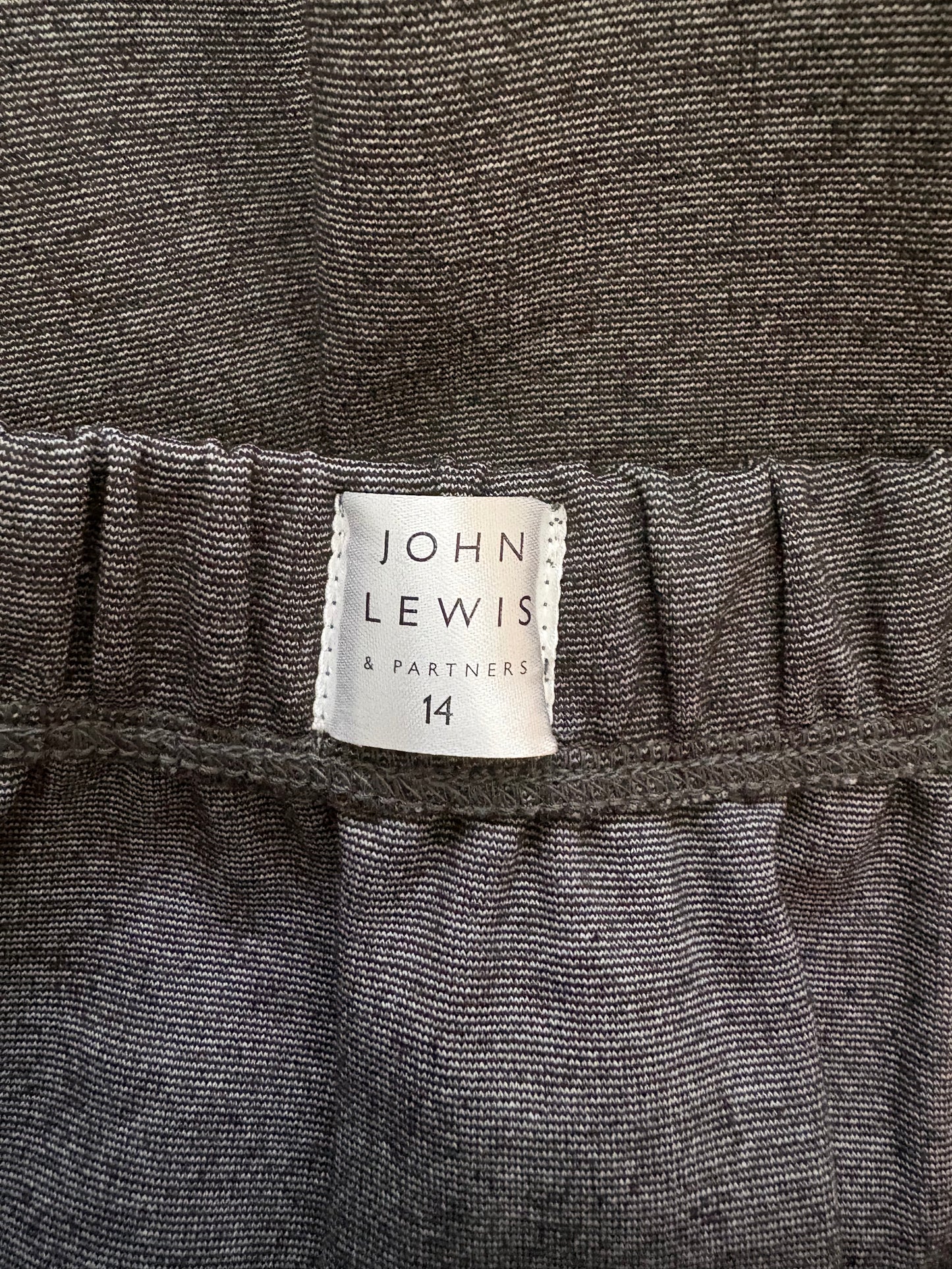 John Lewis Jersey Panel Pleated Skirt Colour Grey Size 14 Years
