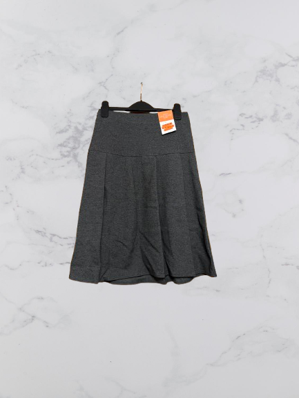John Lewis Jersey Panel Pleated Skirt Colour Grey Size 14 Years