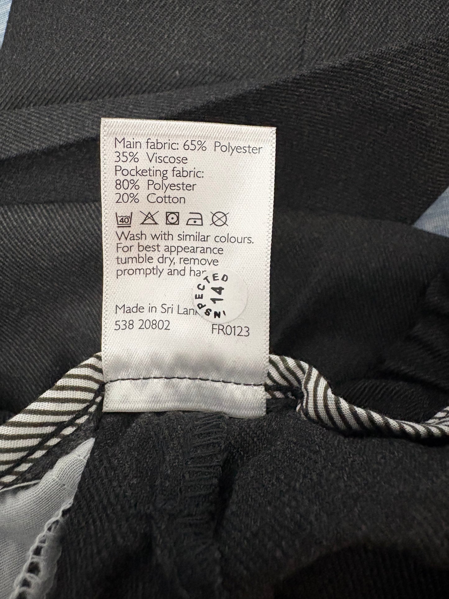 John Lewis Generous Fit Trousers Colour Dark Grey Size 5 Years