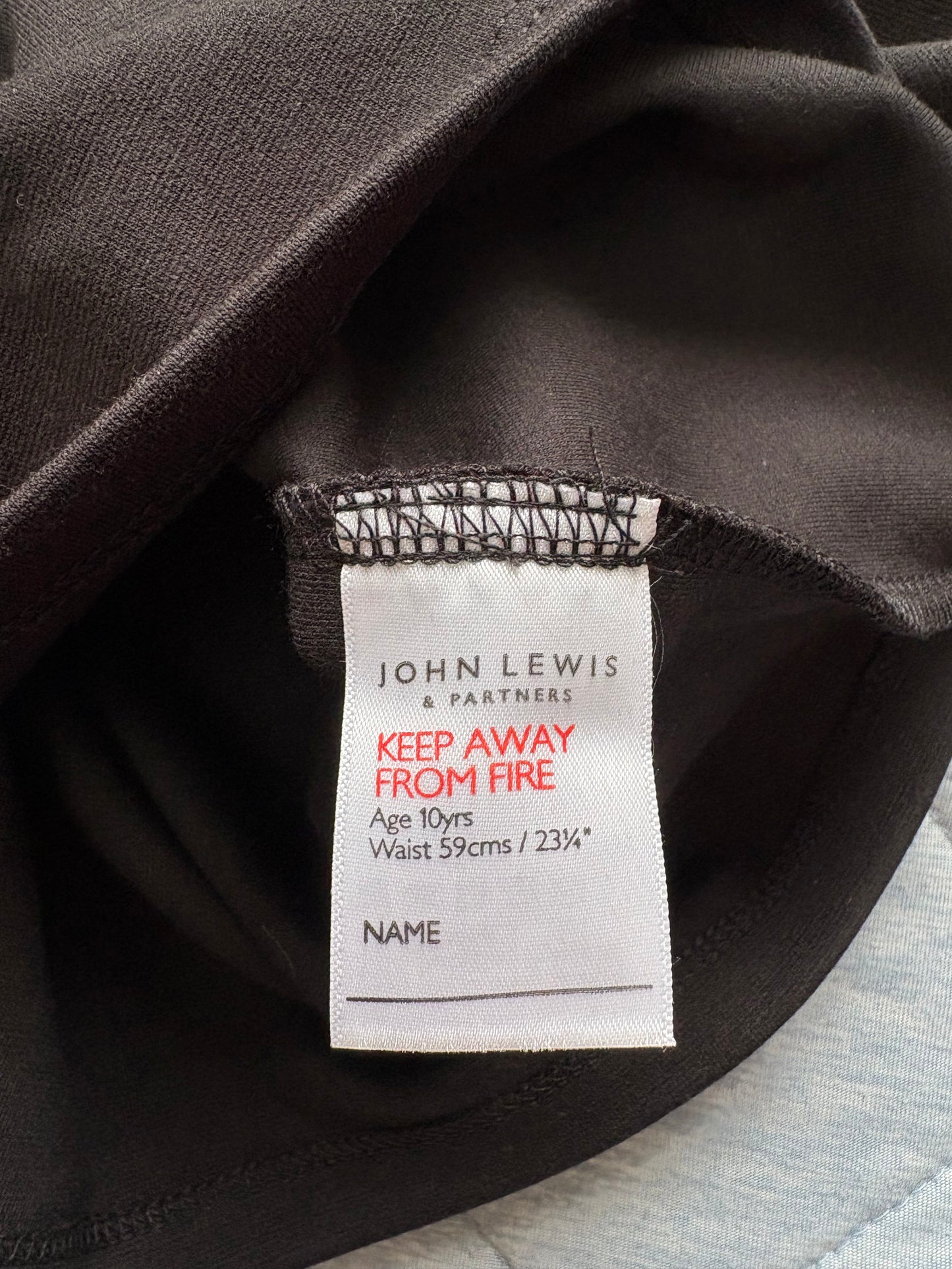 John Lewis Jersey Tube Skirt Colour Black Size 10 Years