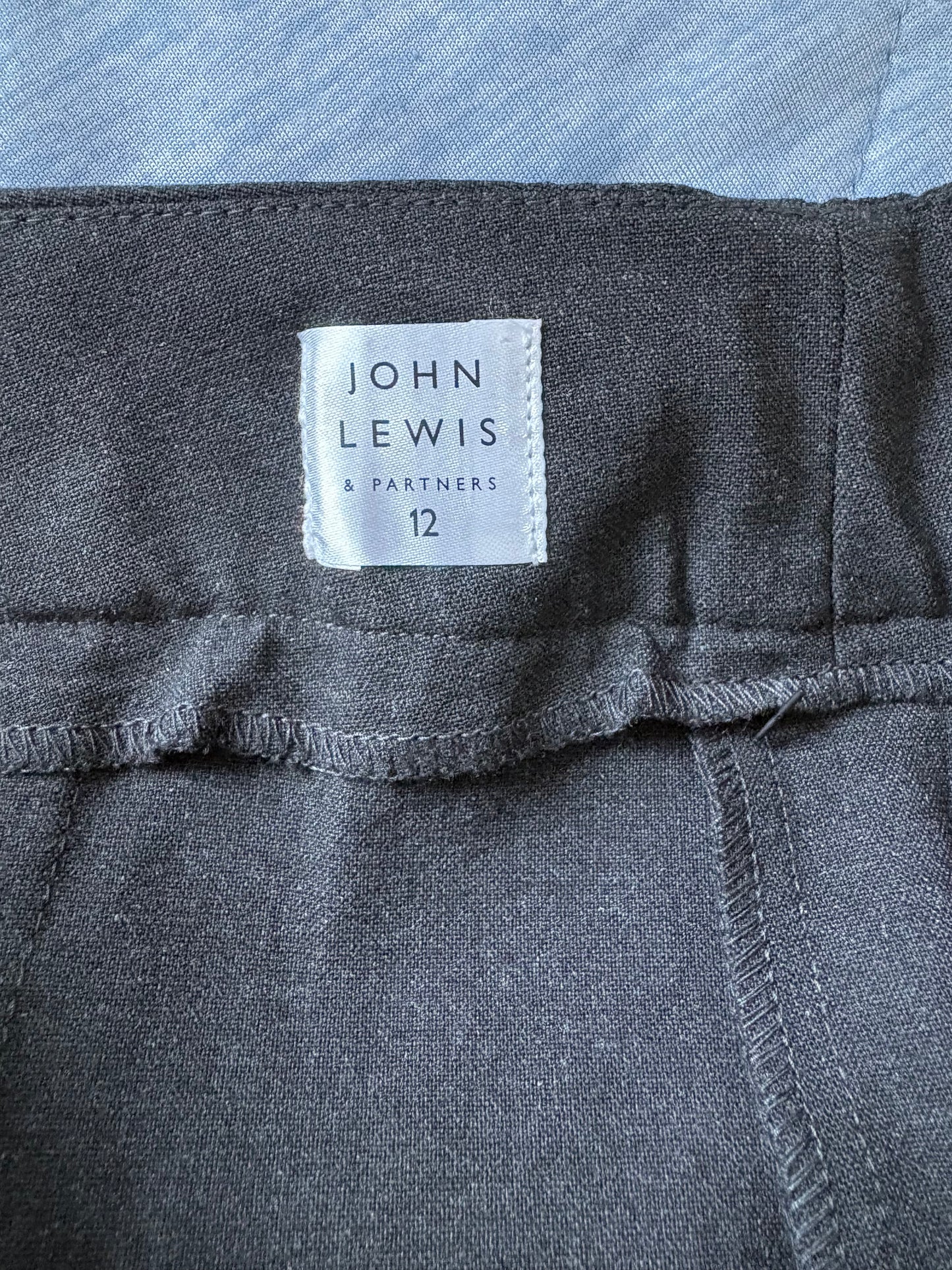 John Lewis Pencil Skirt Colour Grey Size 12 Years