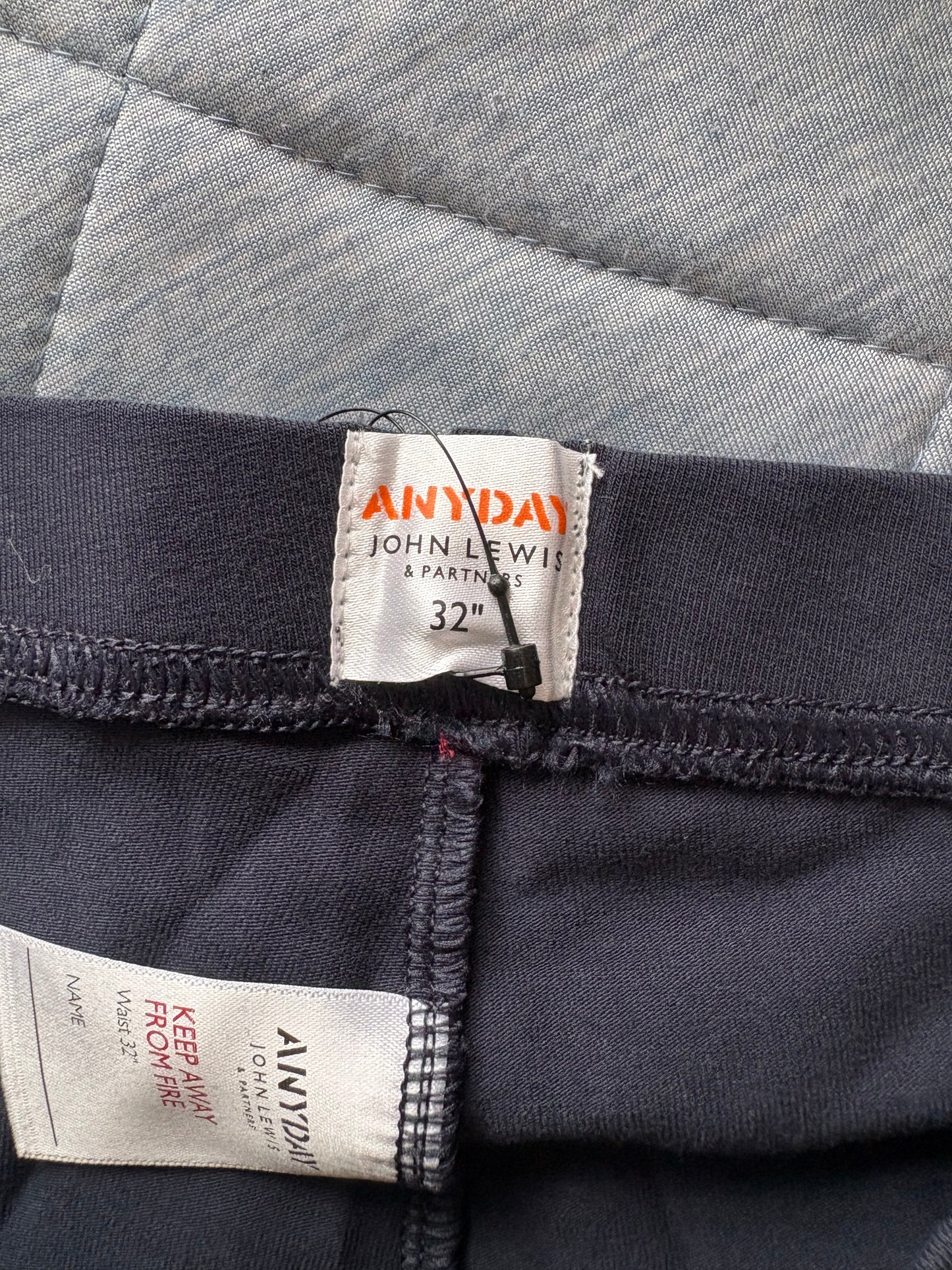 John Lewis 2 Pack Cycling Shorts Colour Navy Size 32 Inches