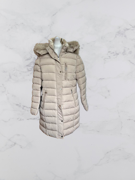 Wulux Paris Fleece Lined Hooded Jacket Colour Beige Size XXL