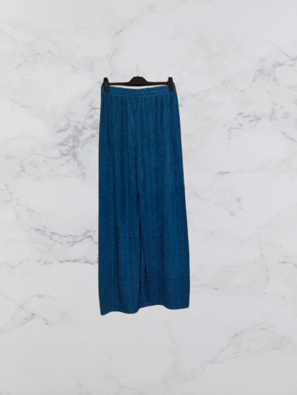 Big Size Wide Leg Trousers Colour Blue Size 3XL/ 4XL One Size 10-16