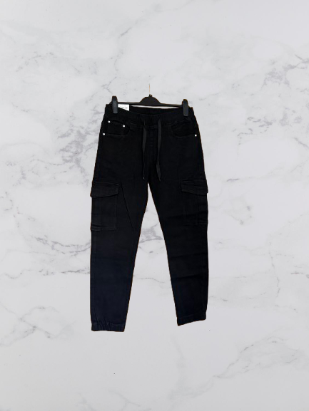 G-Smack Cargo Style Jeans Colour Black Size 14