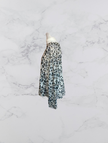 TU Semi Sheer Long Sleeve Top Colour Beige/ Brown Size 18