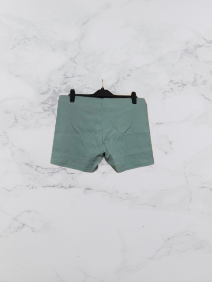 Adidas Lounge Ribbed Shorts Colour Silgrn Size 20-22