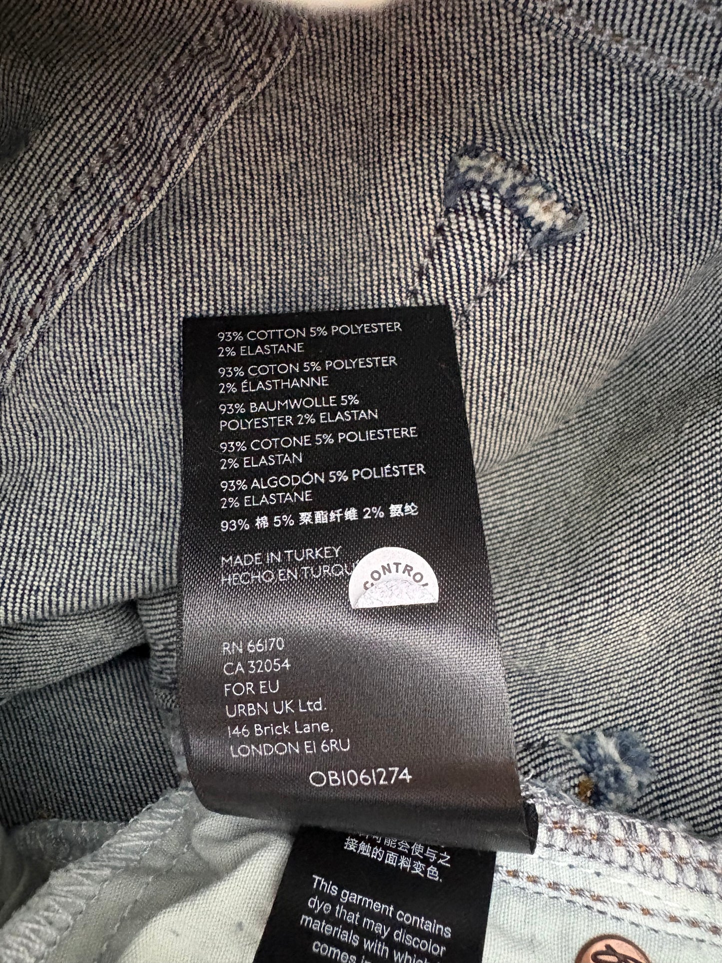 Free People We The Free 'Raw' high rise jeggings Colour Dark Denim Size 27 UK Size 6/8