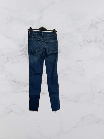 Free People We The Free 'Raw' high rise jeggings Colour Dark Denim Size 27 UK Size 6/8