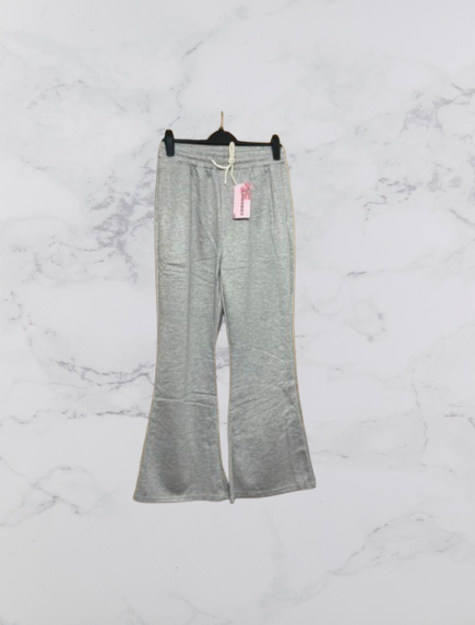 Comodo7 Flared Leg Jogging Trousers Colour Grey One Size 10-16