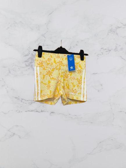 Adidas Originals Island Club All Over Print Shorts Colour Cream White Size XS