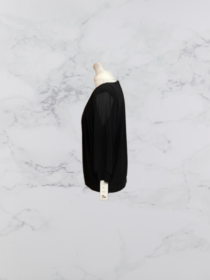 FM Collection long sleeve top Colour Black Size M