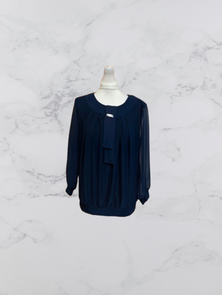 FM Collection long sleeve top Colour Navy Size M