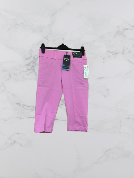 Callaway ladies Golf Cropped Trousers Colour Pink Sunset Size XS