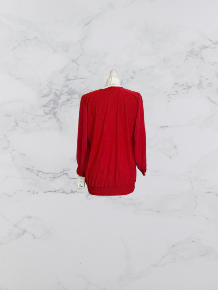 FM Collection long sleeve top Colour Red Size M