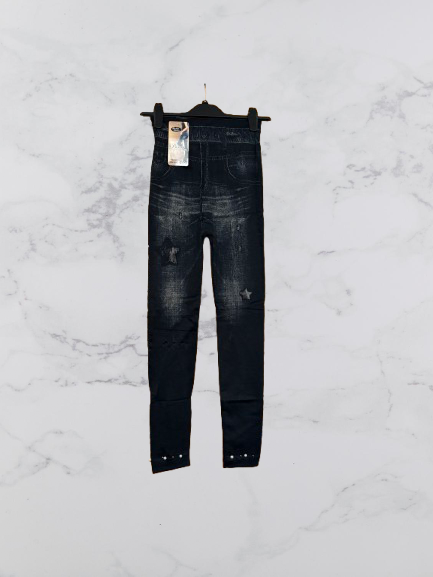 Bella Sirena Pearl Detail Leggings Colour Black One Size 8-12