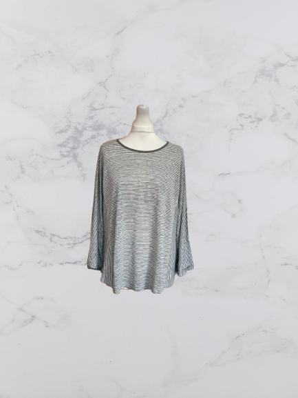 Wrap London Linen 3/4 Sleeve Top Colour Khaki Size 22