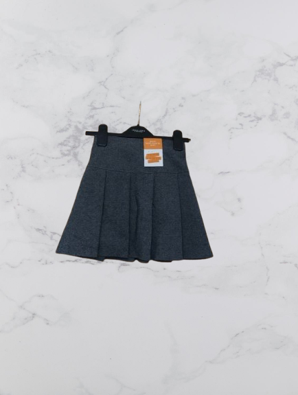 John Lewis Jersey Panel Pleated Skirt Colour Grey Size 3 Years