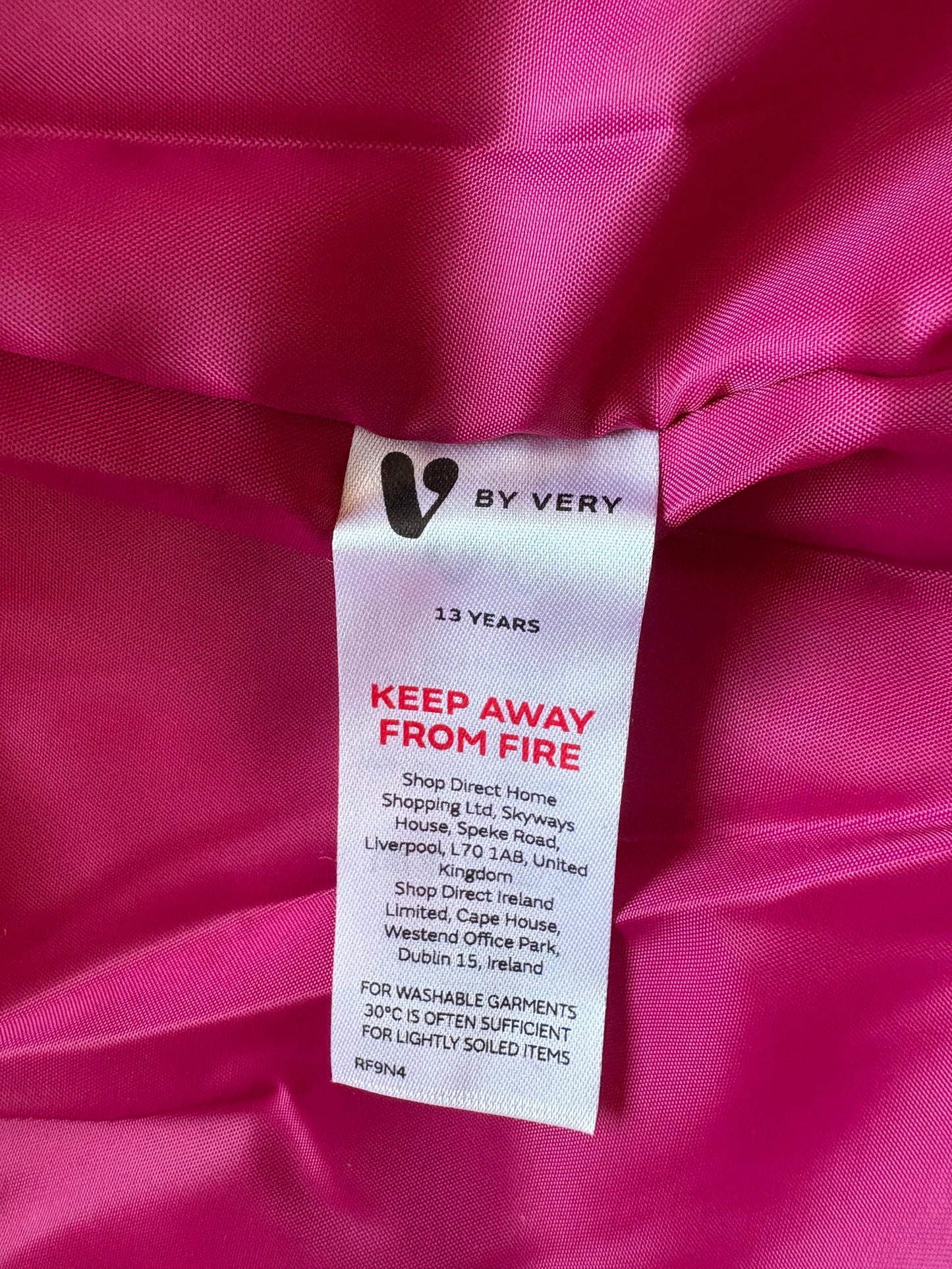 V by Very Girls Pearlized Hooded Half Fur lined parka jacket Size 13 Years